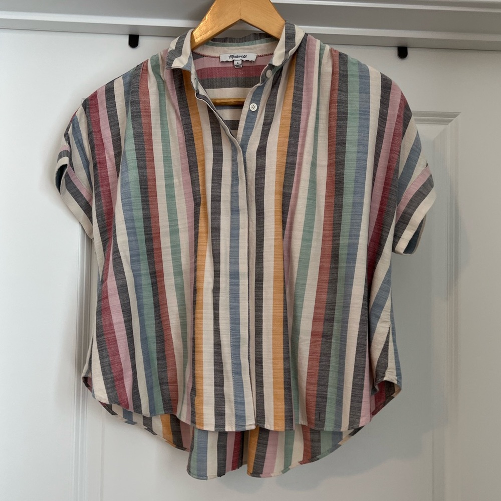 Madewell multicolored striped shirt. Perfect condition. Size S